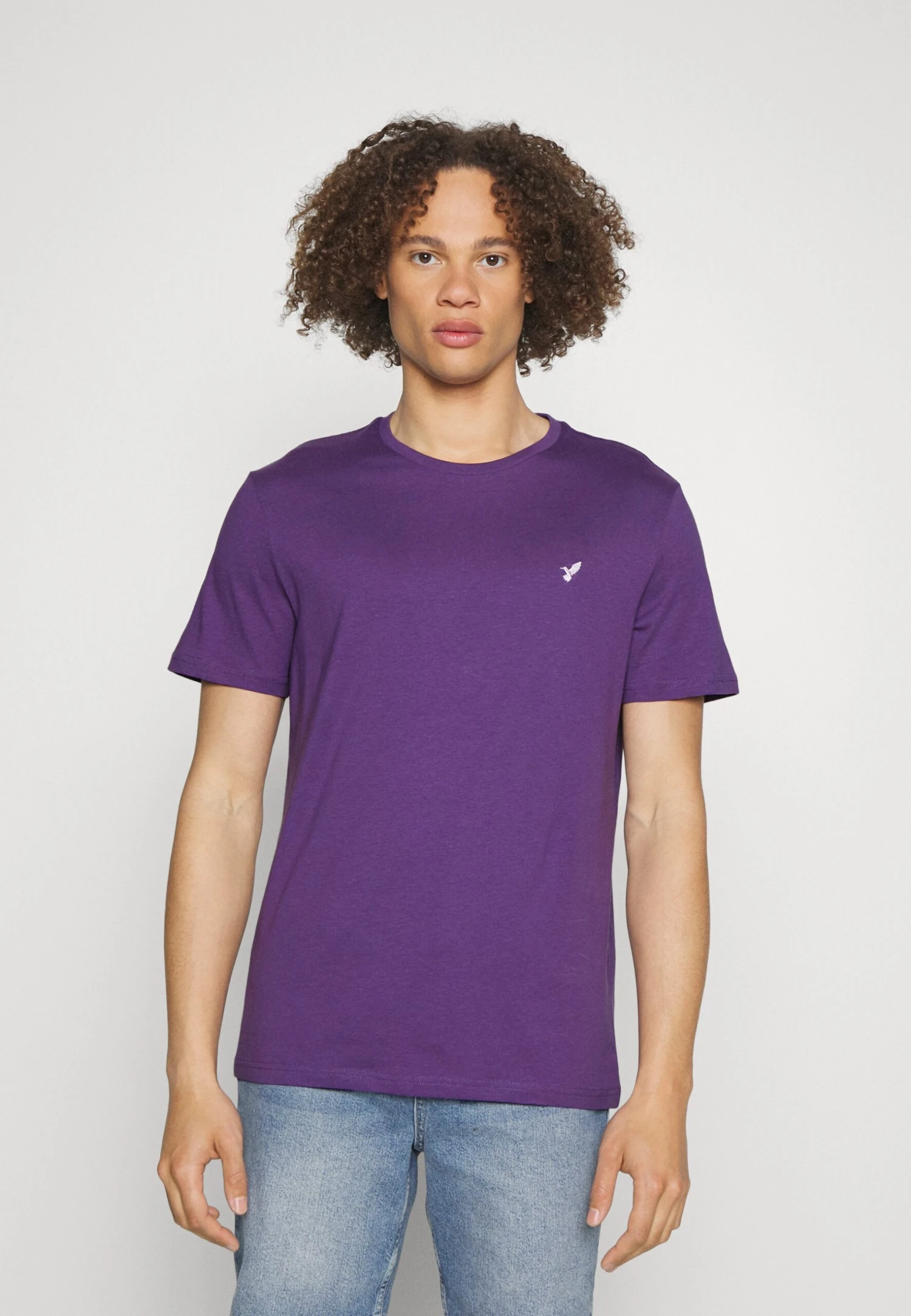 Pier One Unisex 5 Pack - T-Shirt Basic - Light Blue/Purple/White 7 Pier One Unisex 5 Pack - T-Shirt Basic - Light Blue/Purple/White - Afbeelding 5