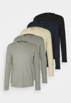 Pier One 5 Pack - Longsleeve - Black/Dark Blue/Stone 14 Pier One 5 Pack - Longsleeve - Black/Dark Blue/Stone -Pier One 1c25018ba4f641b38bf11faa7391875c