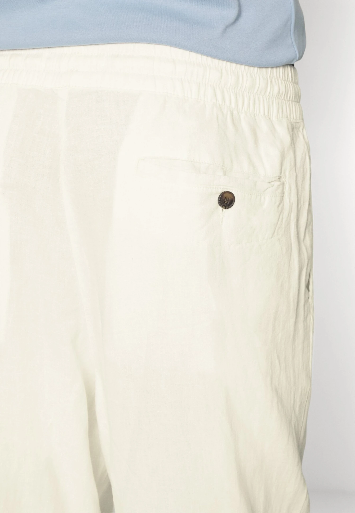 Pier One Drawcord Trousers Linen Blend - Broek - White 8 Pier One Drawcord Trousers Linen Blend - Broek - White - Afbeelding 6