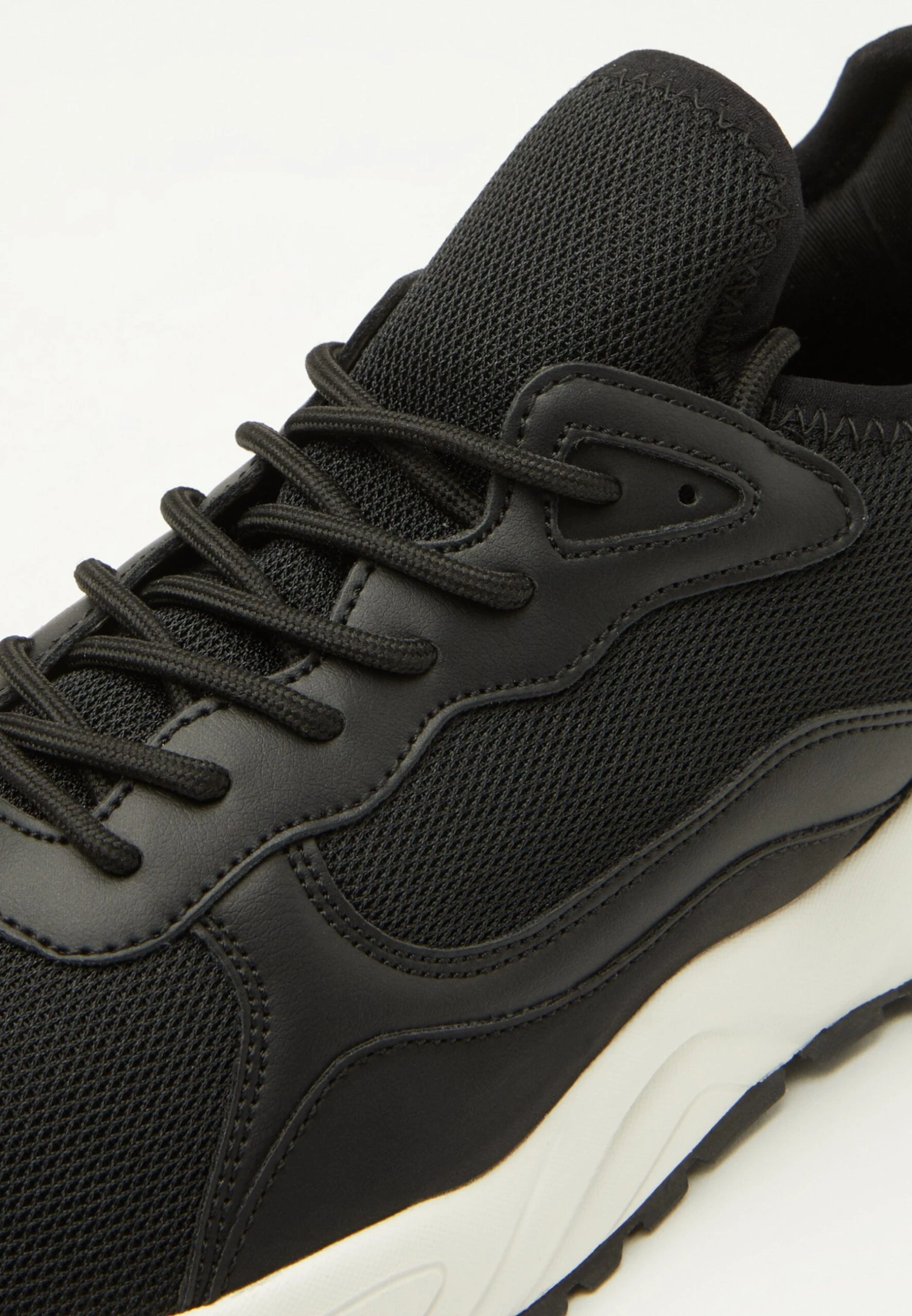 Pier One Unisex - Sneakers Laag - Black/White 8 Pier One Unisex - Sneakers Laag - Black/White - Afbeelding 6