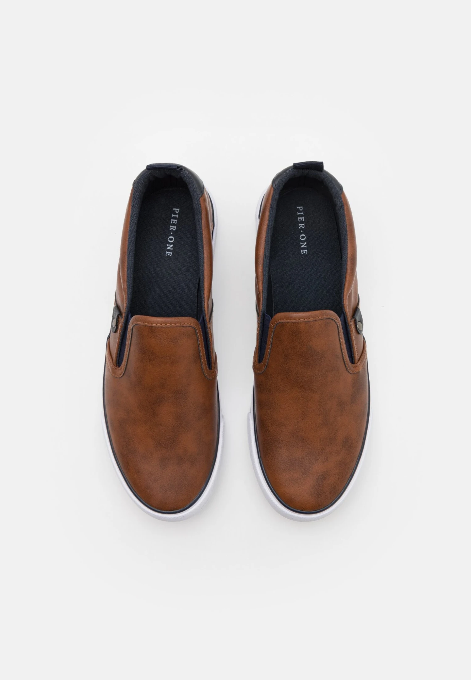 Pier One Unisex - Sneakers Laag - Cognac 6 Pier One Unisex - Sneakers Laag - Cognac - Afbeelding 4