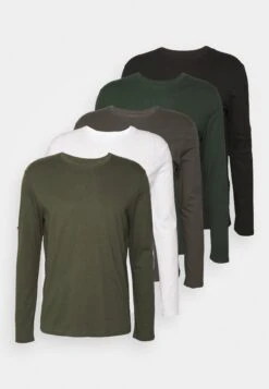 Pier One 5 Pack - Longsleeve - White/Dark Green/Light Green/Black 16 Pier One 5 Pack - Longsleeve - White/Dark Green/Light Green/Black -Pier One 4c3811fac32e4b768fcbe2cc292dd8b9