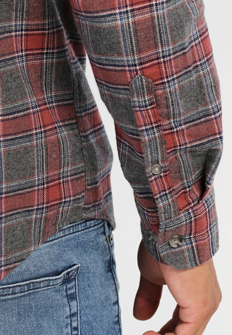 Pier One Overhemd - Grey/Coral 7 Pier One Overhemd - Grey/Coral - Afbeelding 5