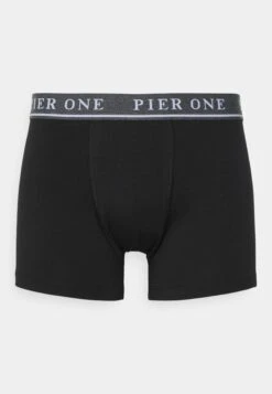 Pier One 5 Pack - Onderbroeken -Black/Mottled Dark Grey -Pier One 572b6f04e21b49fdb7d75c9907316fe3