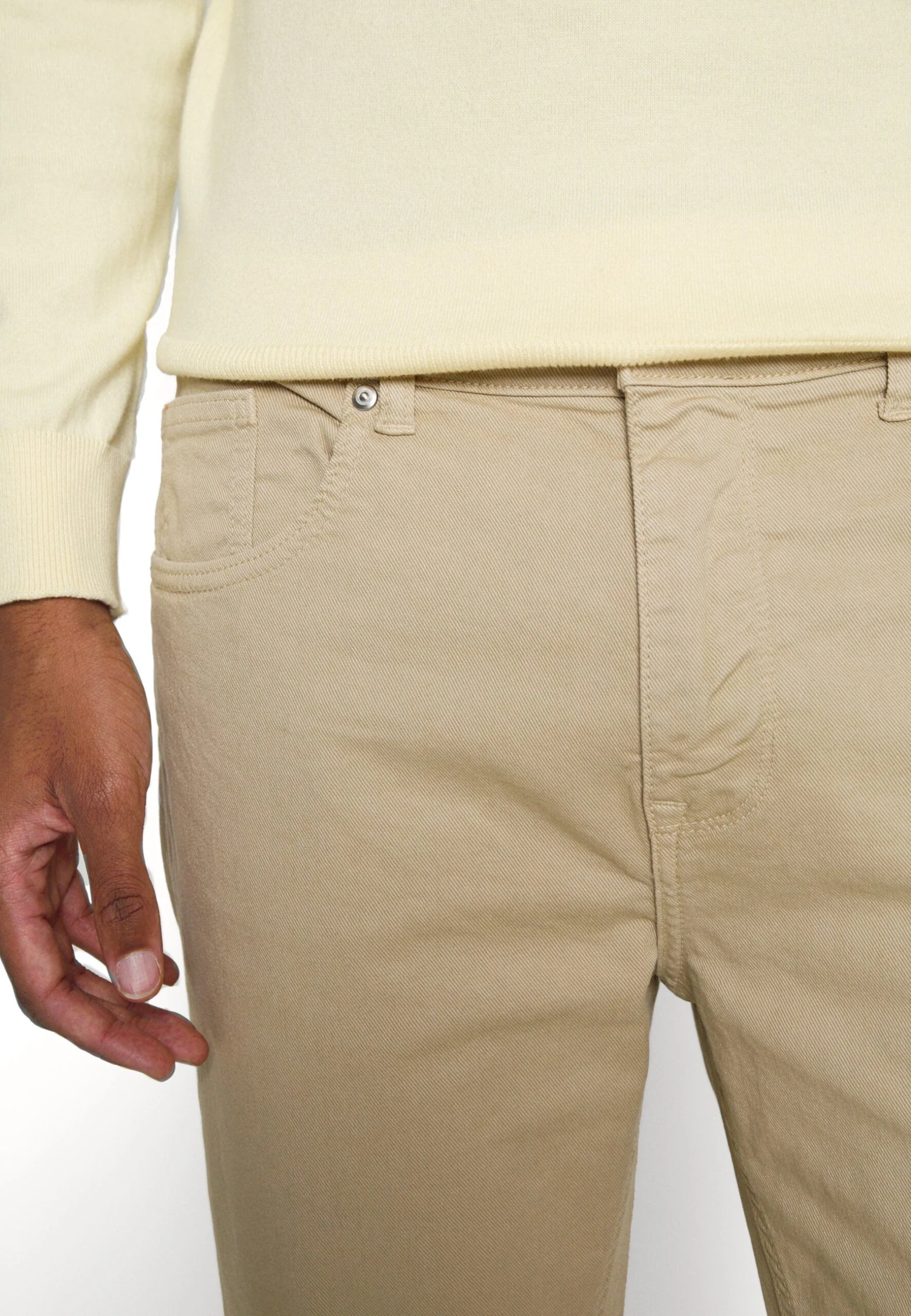 Pier One Slim Fit Jeans - Beige 7 Pier One Slim Fit Jeans - Beige - Afbeelding 5