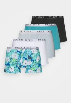 Pier One 5 Pack - Onderbroeken - Black/White/Light Blue -Pier One 5c40fd792b6b4650bbc4a1a7dd93aa99