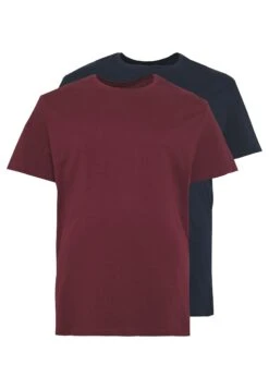 Pier One 2 Pack - T-Shirt Basic - Dark Blue/Bordeaux 12 Pier One 2 Pack - T-Shirt Basic - Dark Blue/Bordeaux -Pier One 5ca9e549eb7442b1ada1ae81856f1fde
