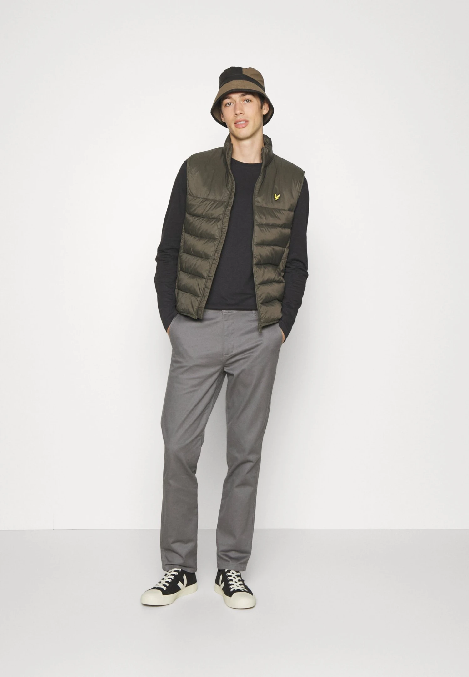 Pier One 5 Pack - Longsleeve - White/Dark Green/Light Green/Black 3 Pier One 5 Pack - Longsleeve - White/Dark Green/Light Green/Black