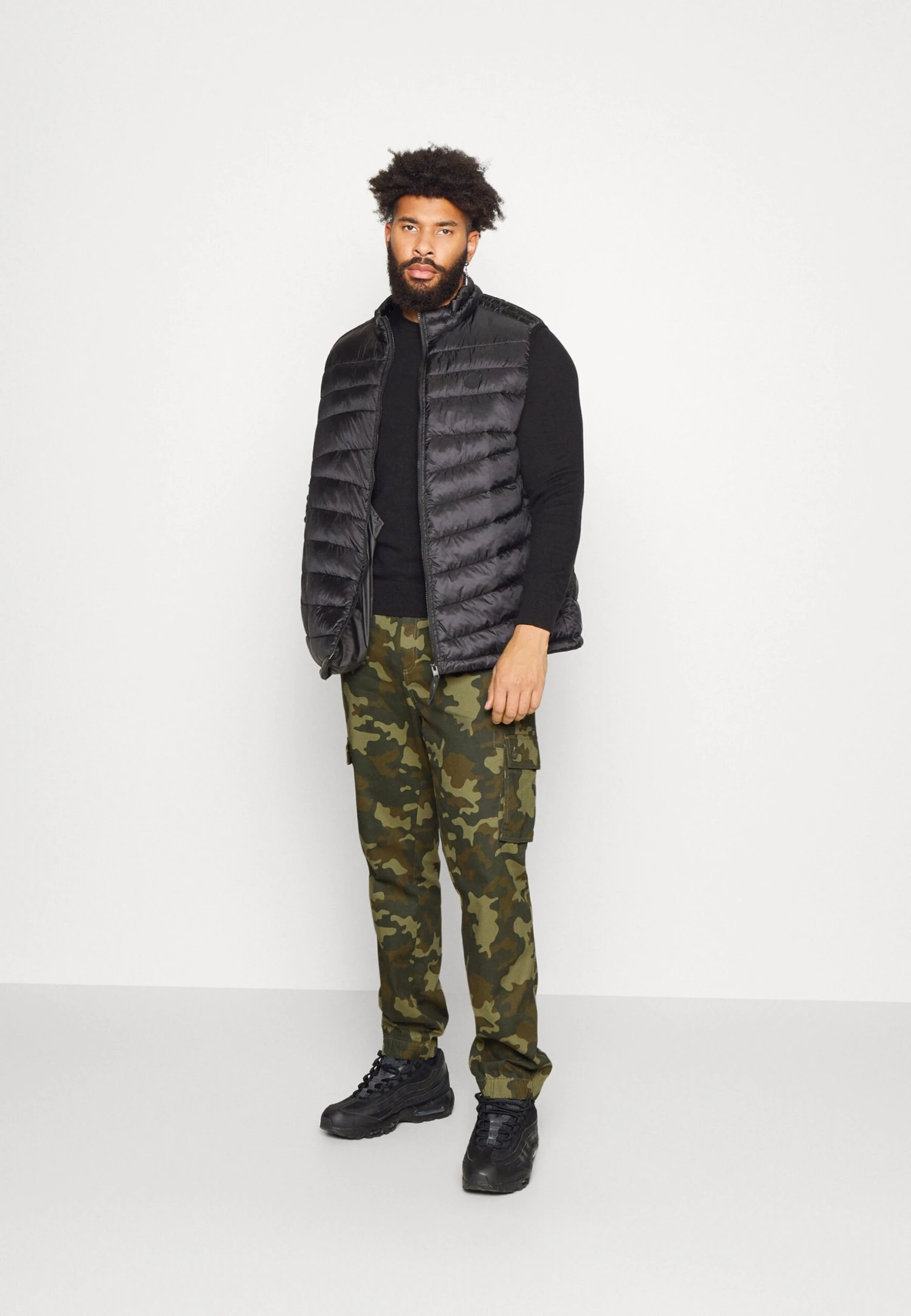 Pier One Cargobroek - Black/Olive 4 Pier One Cargobroek - Black/Olive - Afbeelding 2