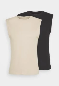 Pier One 2 Pack - Top -Black/Beige -Pier One 68dea534ffce4769b2985a3a6bfd64b2