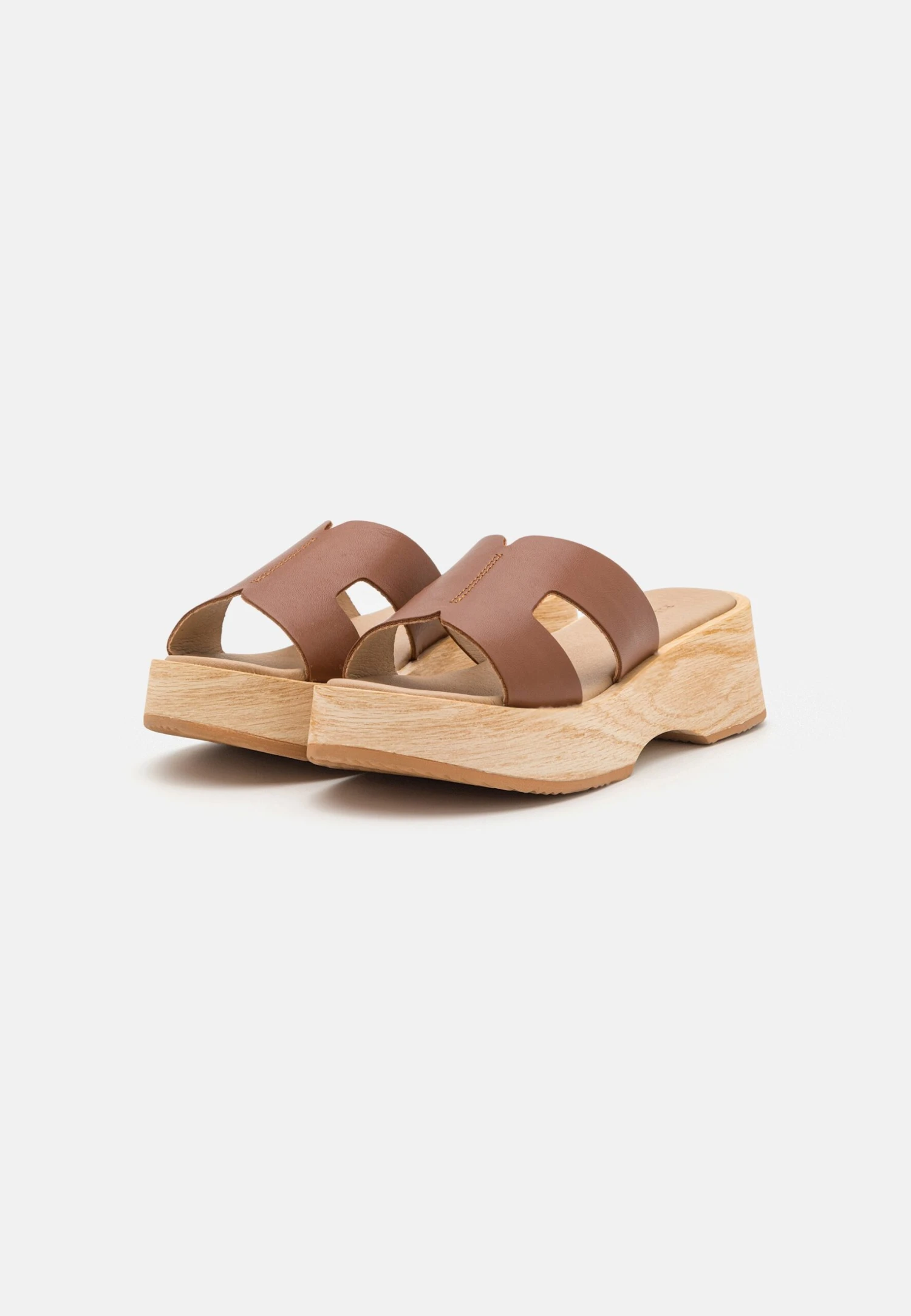 Pier One Leather - Clogs - Cognac 5 Pier One Leather - Clogs - Cognac - Afbeelding 3