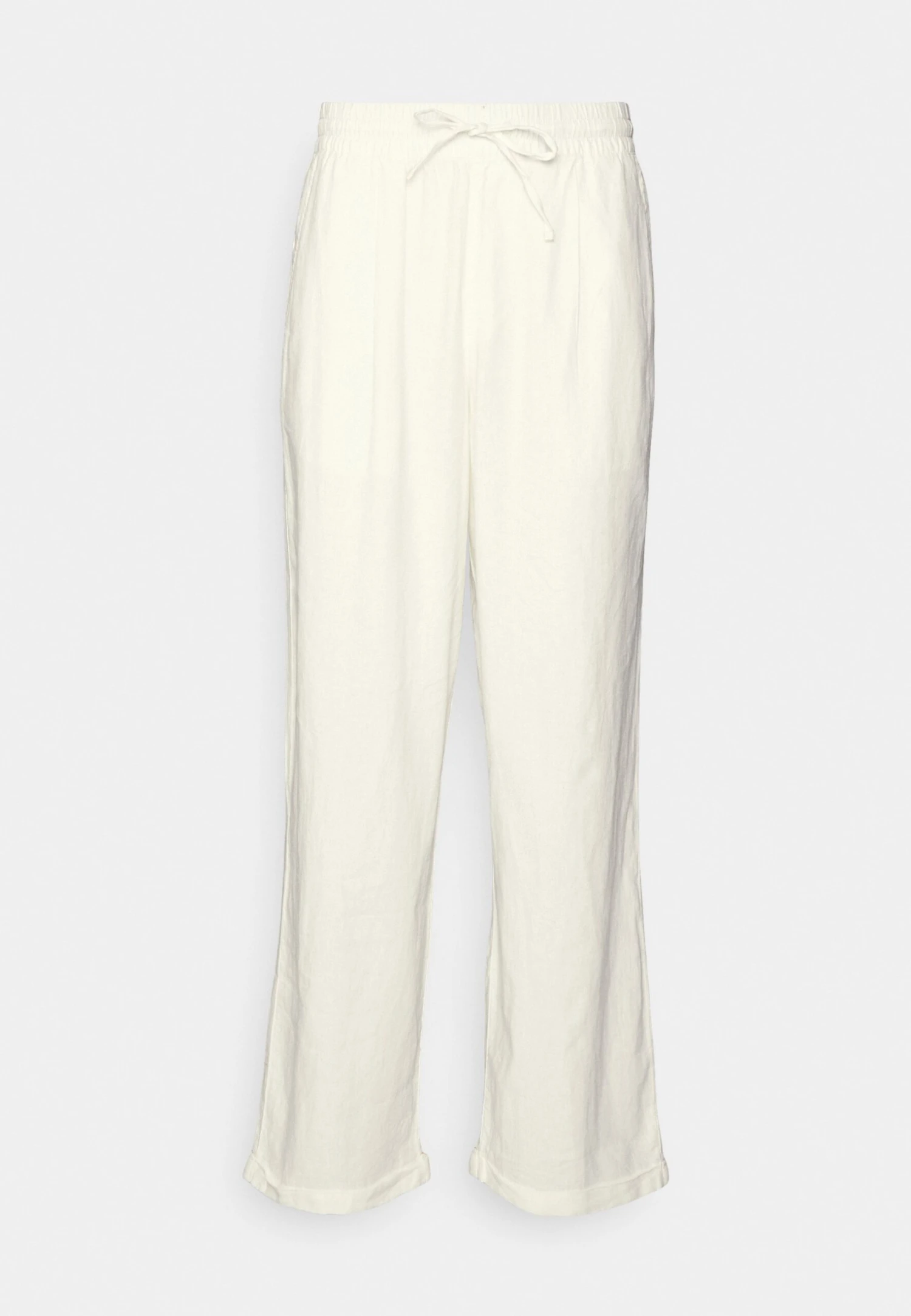 Pier One Drawcord Trousers Linen Blend - Broek - White 7 Pier One Drawcord Trousers Linen Blend - Broek - White - Afbeelding 5