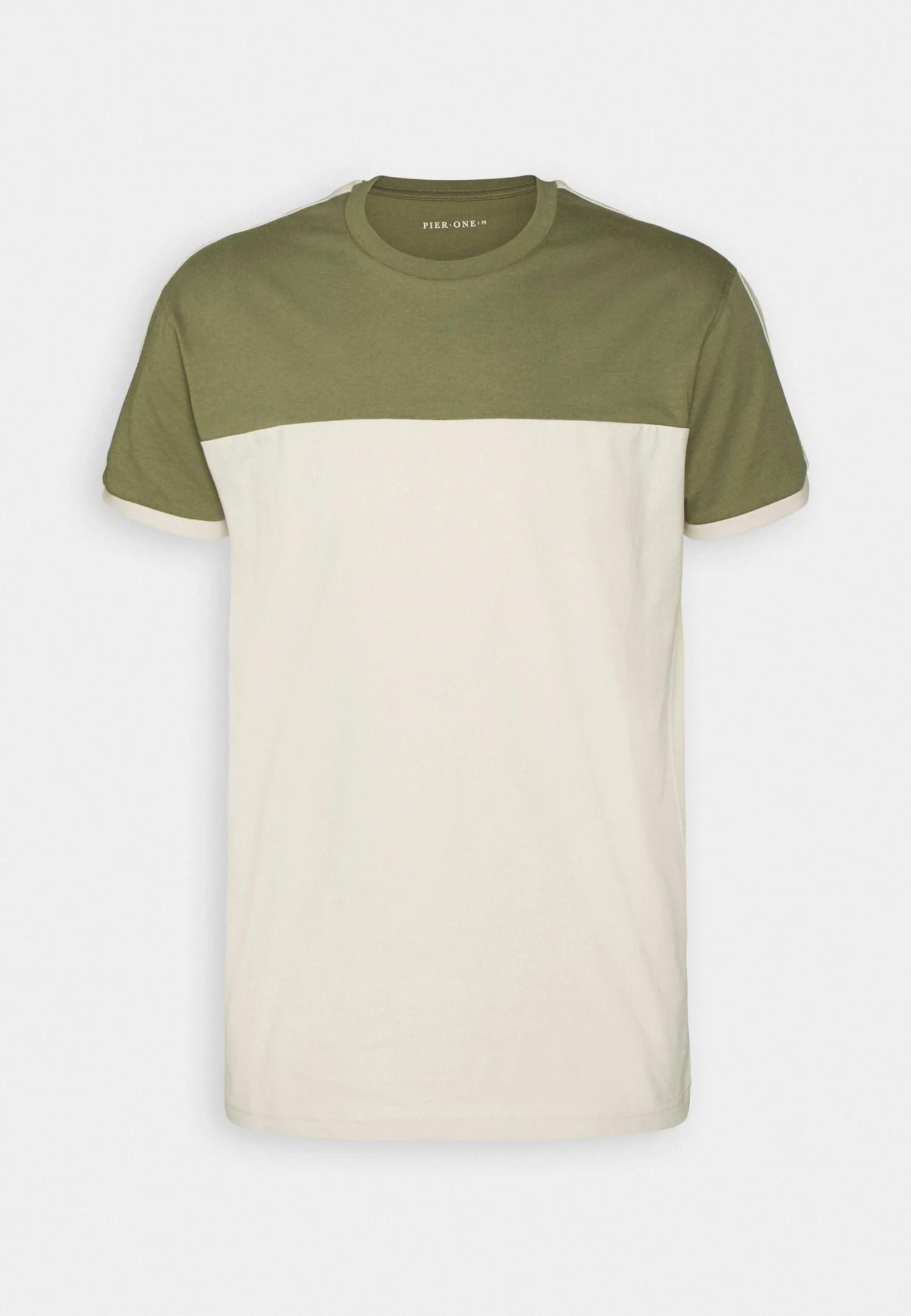 Pier One T-Shirt Print - Khaki/Off-White 6 Pier One T-Shirt Print - Khaki/Off-White - Afbeelding 4