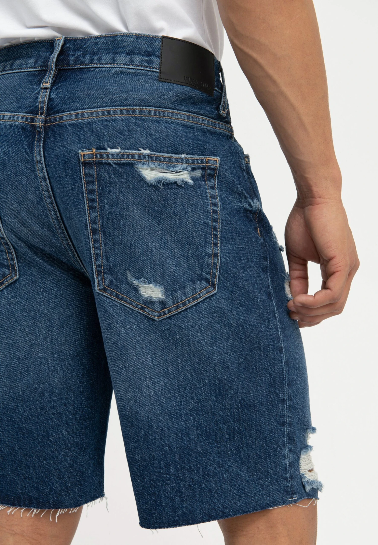 Pier One Jeansshort - Dark Blue Denim 7 Pier One Jeansshort - Dark Blue Denim - Afbeelding 5