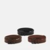 Pier One 3 Pack Unisex - Riem - Black/Brown /Cognac 2 Pier One 3 Pack Unisex - Riem - Black/Brown /Cognac -Pier One 88ed98c354f84bff9b43540293b418f9