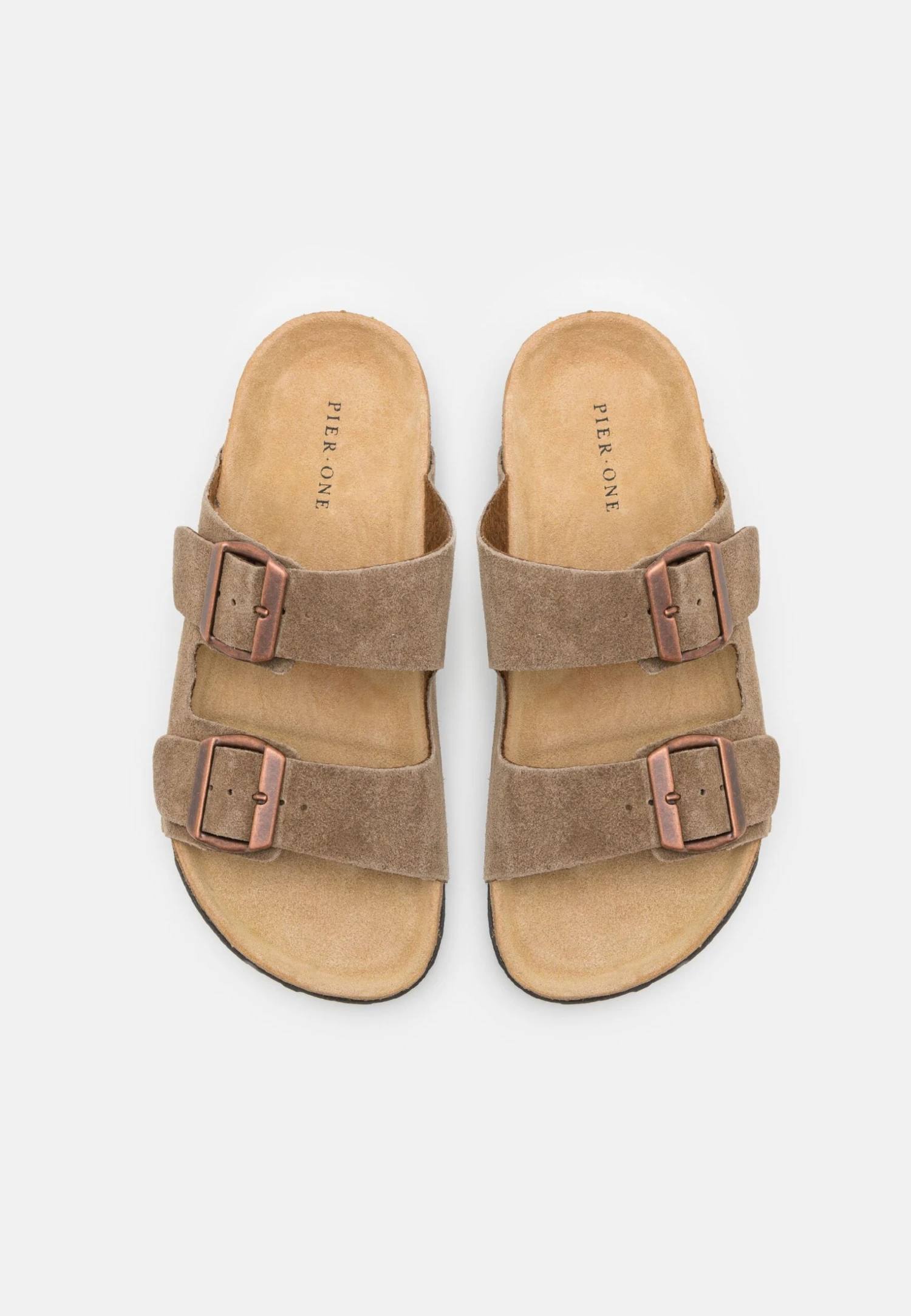 Pier One Leather Unisex - Pantoffels - Stone 6 Pier One Leather Unisex - Pantoffels - Stone - Afbeelding 4