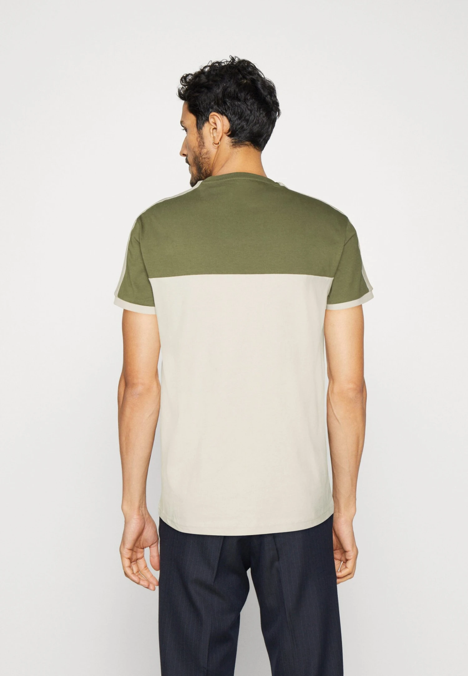 Pier One T-Shirt Print - Khaki/Off-White 5 Pier One T-Shirt Print - Khaki/Off-White - Afbeelding 3