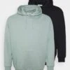 Pier One 2 Pack- Hoodie - Black/Green -Pier One 995655df35664fffa6429d93bb981d5e