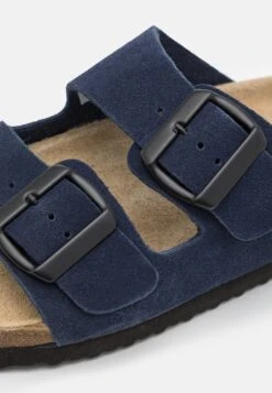 Pier One Leather Unisex - Pantoffels - Dark Blue -Pier One a5a88158e25a4eb4b3e59dc262861c25