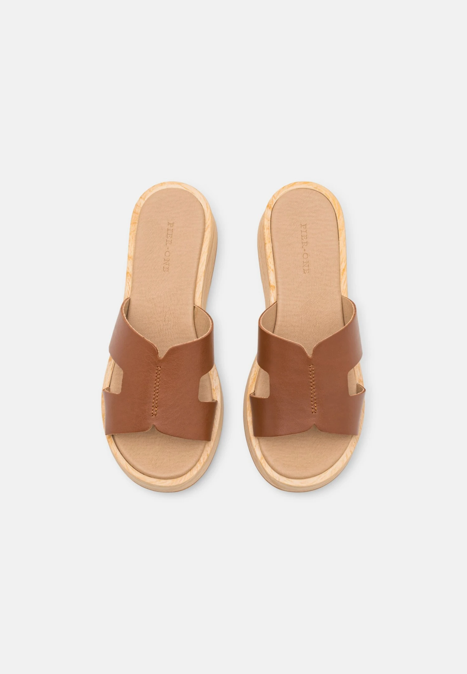 Pier One Leather - Clogs - Cognac 7 Pier One Leather - Clogs - Cognac - Afbeelding 5