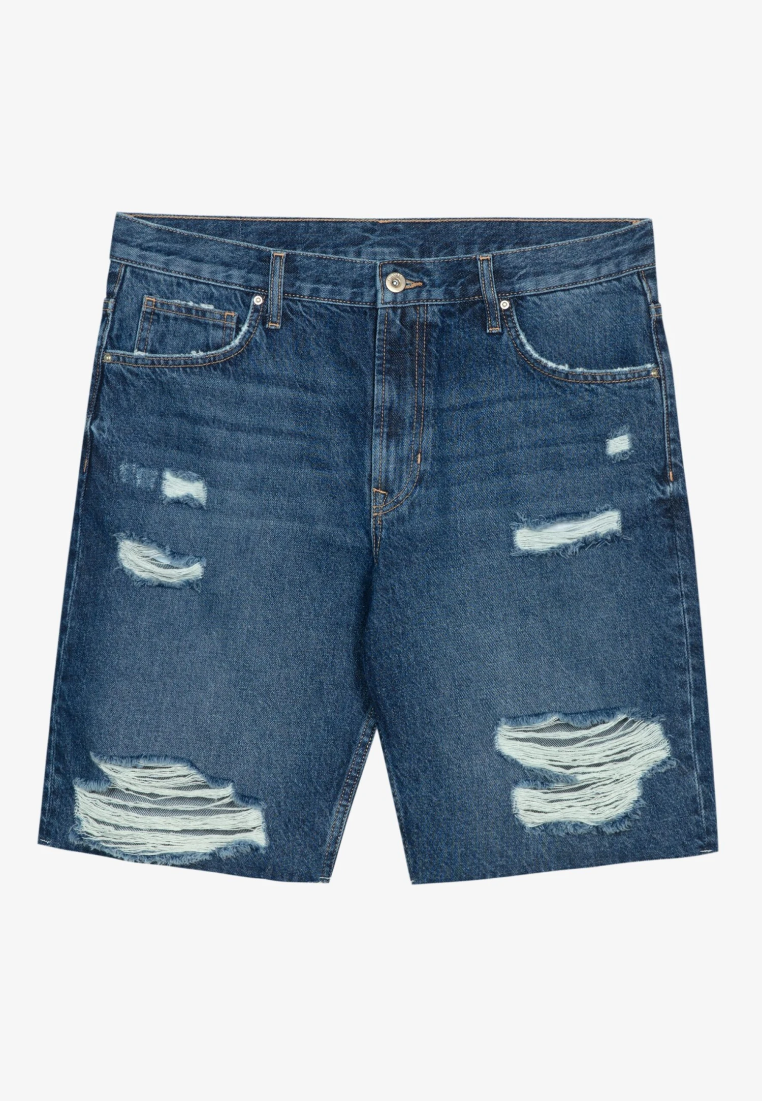 Pier One Jeansshort - Dark Blue Denim 8 Pier One Jeansshort - Dark Blue Denim - Afbeelding 6