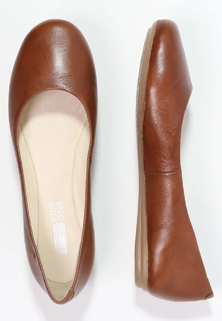 Pier One Ballerina'S - Cognac 4 Pier One Ballerina'S - Cognac - Afbeelding 2