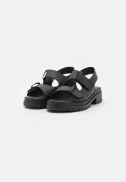 Pier One Leather- Sandalen - Black 10 Pier One Leather- Sandalen - Black -Pier One c37bc286290b4a57995629940dda3bbb
