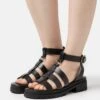 Pier One Leather - Sandalen - Black 2 Pier One Leather - Sandalen - Black -Pier One cf4ef6f0962544c1bf71654be592e09b