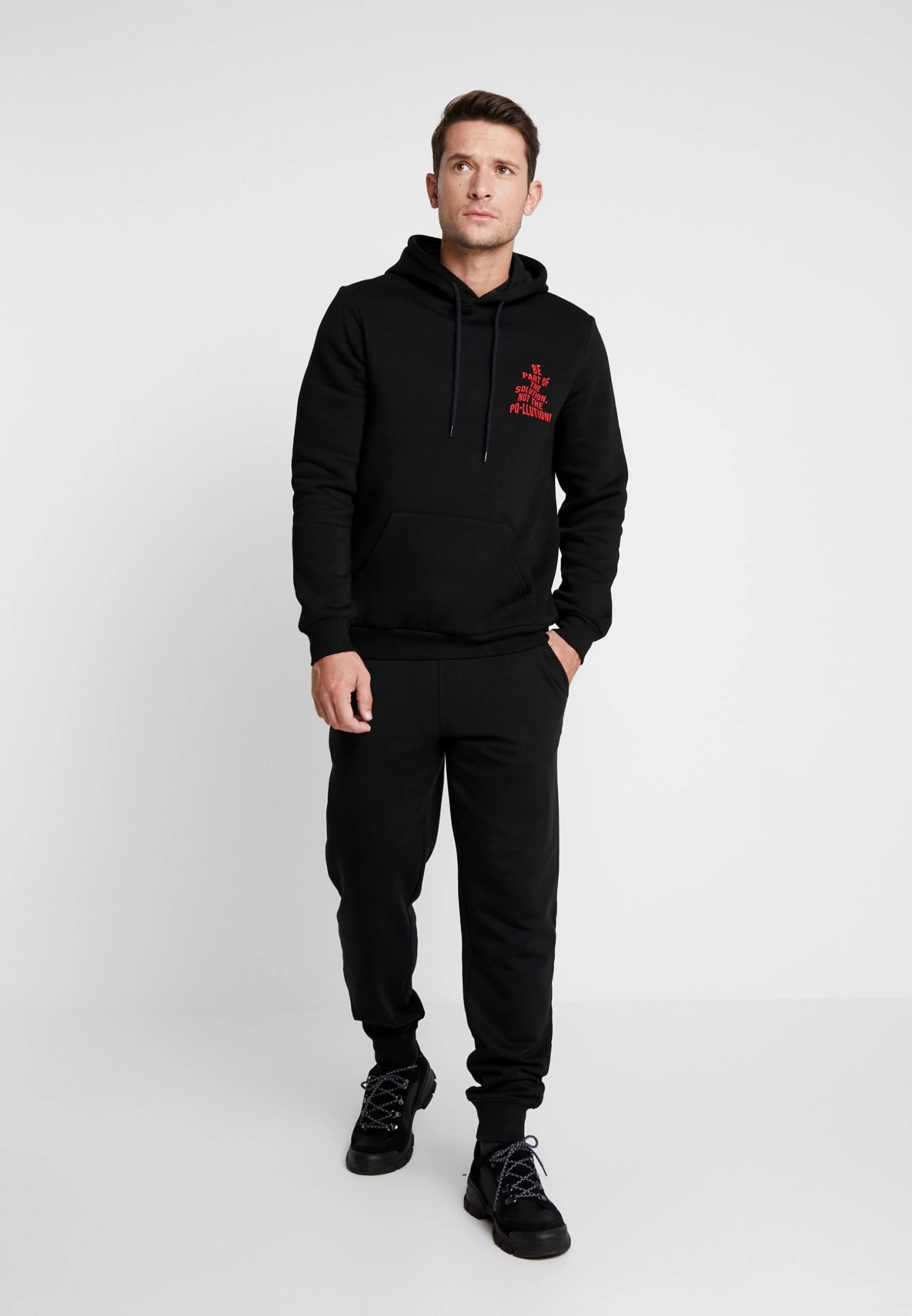 Pier One 2 Pack - Trainingsbroek - Black/Mottled Light Gre 3 Pier One 2 Pack - Trainingsbroek - Black/Mottled Light Gre