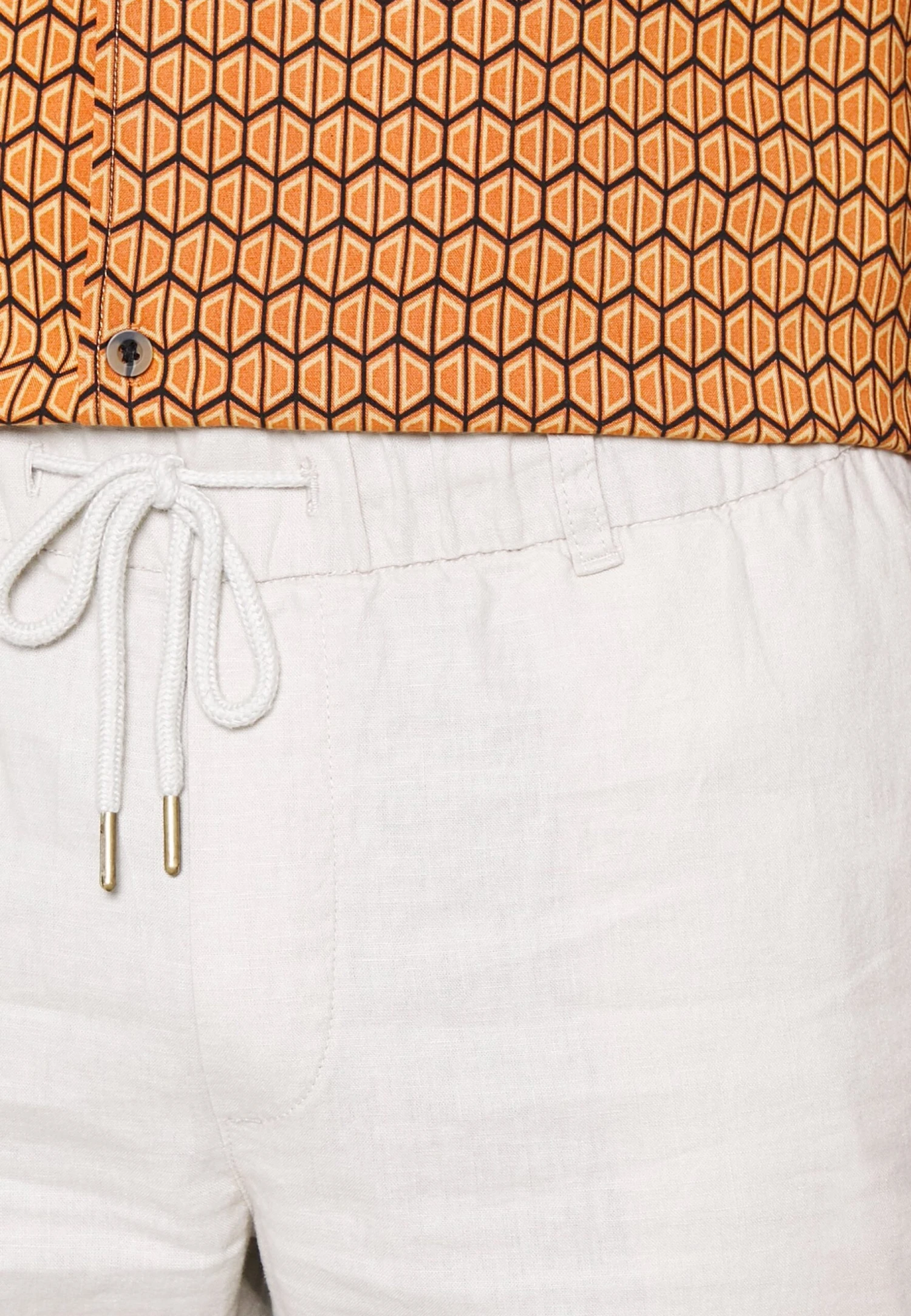 Pier One Linen Blend Drawcord Shorts- Shorts - Beige 9 Pier One Linen Blend Drawcord Shorts- Shorts - Beige - Afbeelding 7
