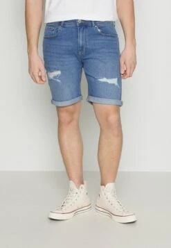 Pier One Jeansshort - Blue Denim