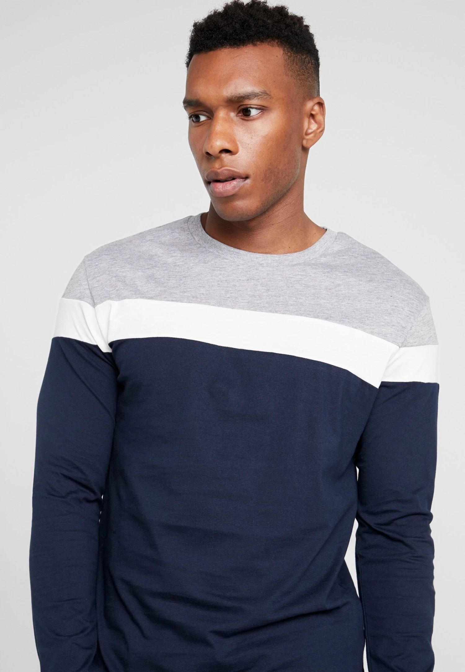 Pier One Longsleeve - Grey/Dark Blue 7 Pier One Longsleeve - Grey/Dark Blue - Afbeelding 5